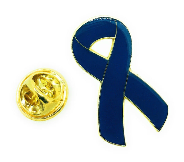 Pin de Solapa Blue Ribbon-Lazo Azul