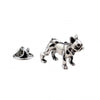 Pin de Solapa Bulldog Francés 3D Plateado