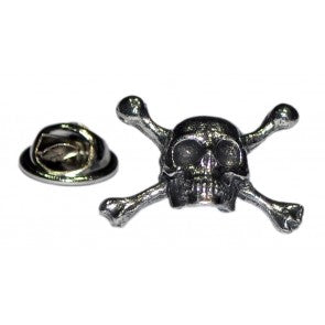 Pin de Solapa Calavera con Tibias Cruzadas