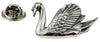 Pin de Solapa Cisne Plateado