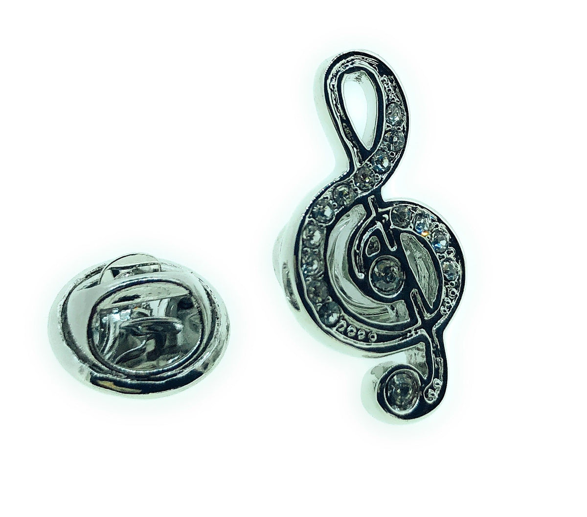 Pin de Solapa Clave de Sol Cristal