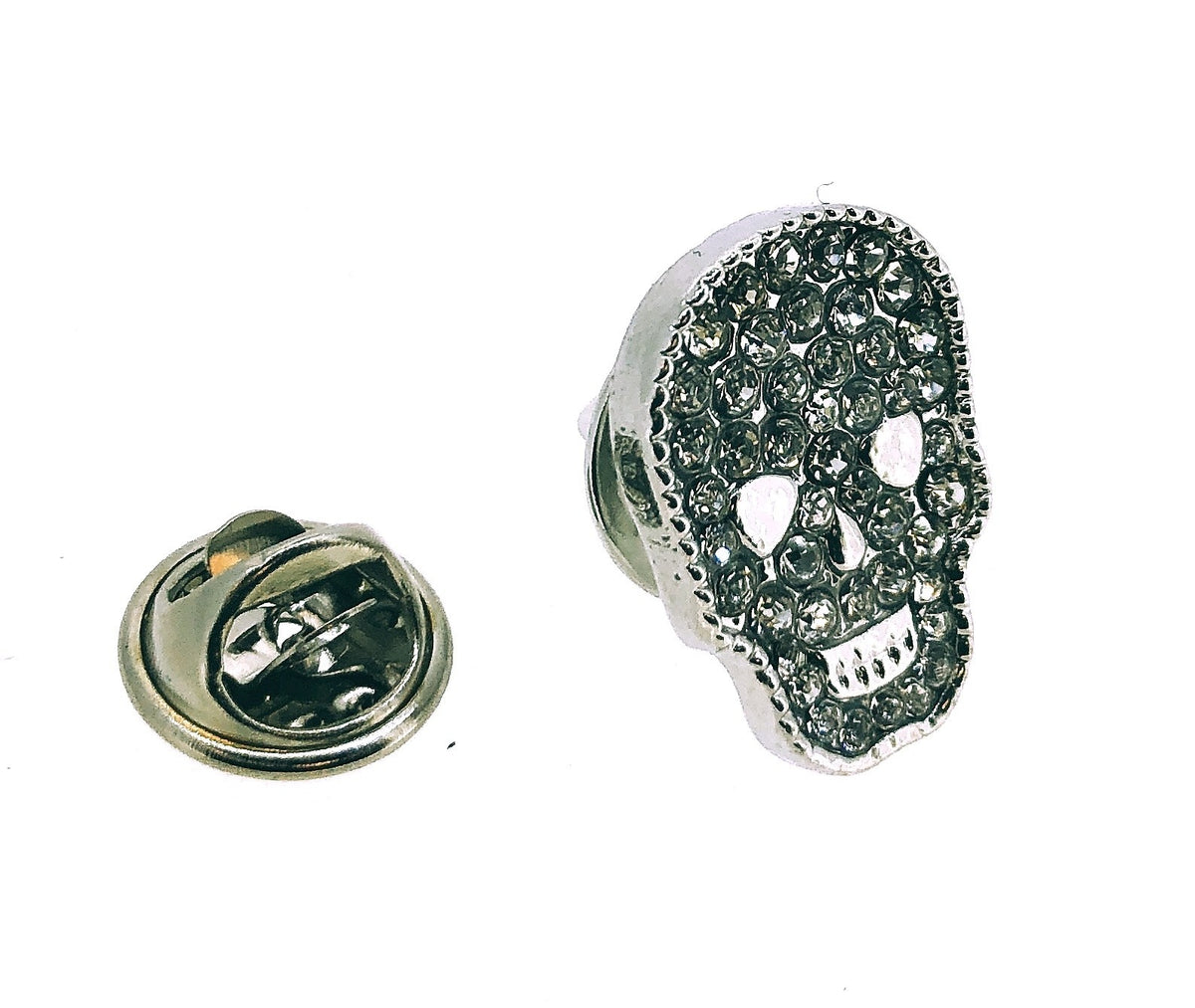 Pin de Solapa Cristal Skull Lapel Pin