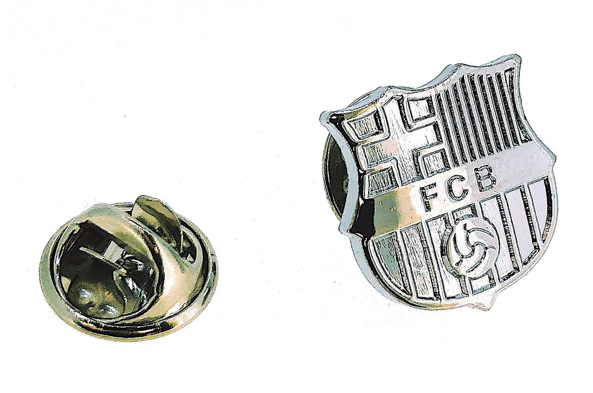 Pin de Solapa del FC Barcelona Plateado