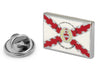 Pin de Solapa Detente Sagrado Corazon Aspa Borgoña 18x11mm