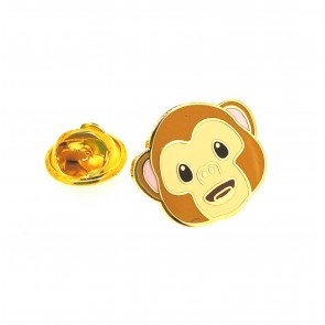 Pin de solapa Emoticono mono 17x15mm