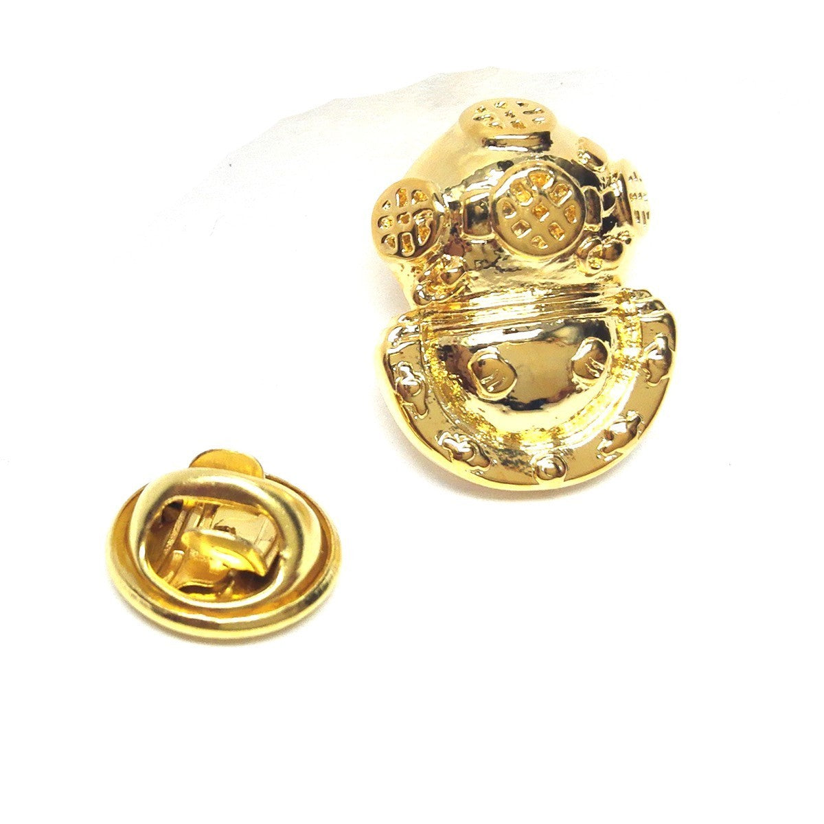 Pin de Solapa Escafandra Dorada