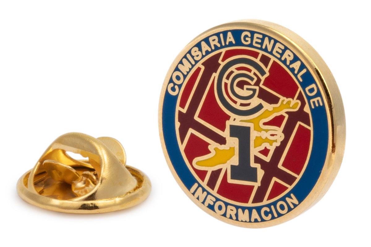 Pin de Solapa Escudo Comisaría General de Información 18mm