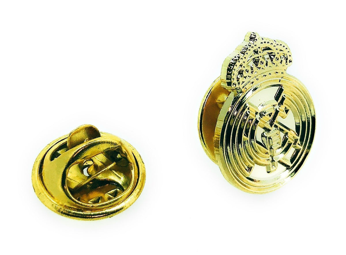 Pin de Solapa Escudo Real Madrid Dorado