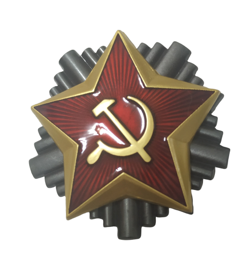Pin de Solapa Estrella Hoz y Martillo URSS 36mm Recreación Histórica-Réplica Militar