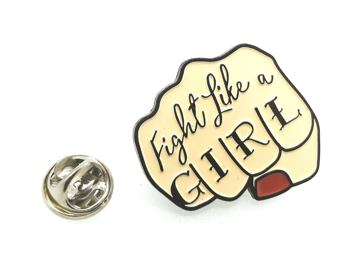 Pin de Solapa Fight Like a Girl 30x25mm