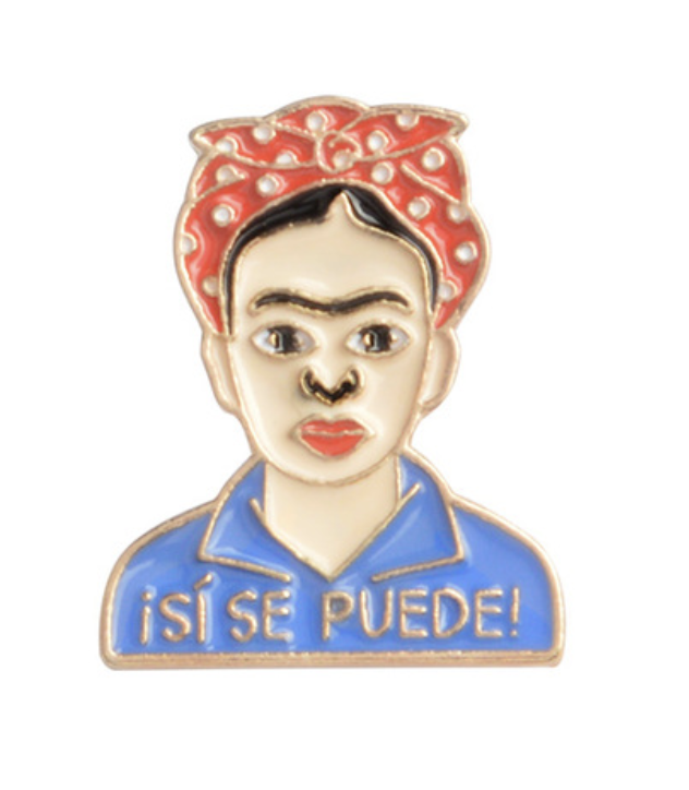 Pin de Solapa Frida Kahlo ¡SÍ SE PUEDE!