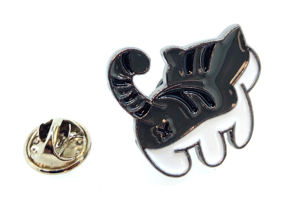 Pin de Solapa Gato de Espaldas Modelo 2 25x25mm