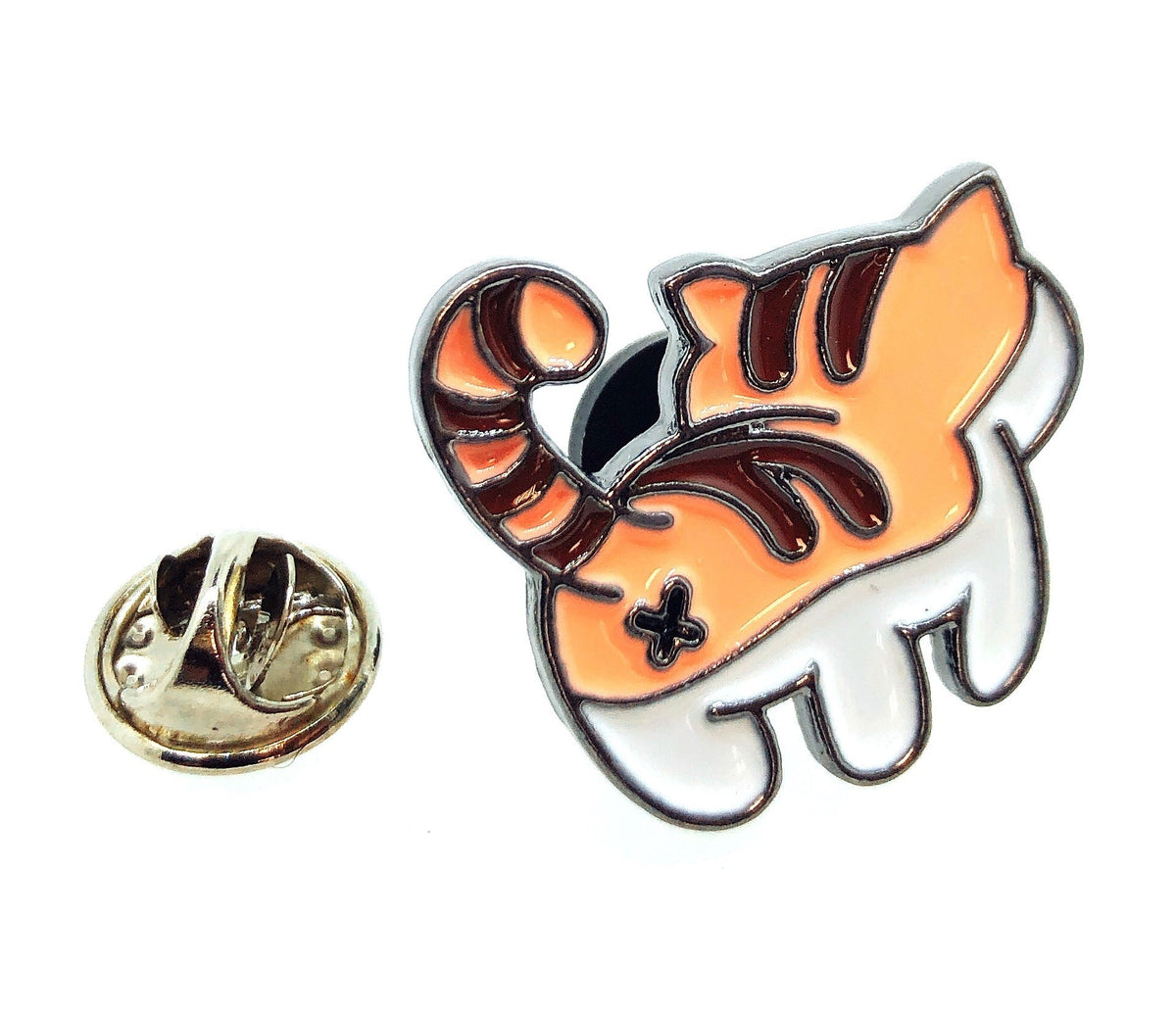 Pin de Solapa Gato de Espaldas Modelo 3 25x25mm