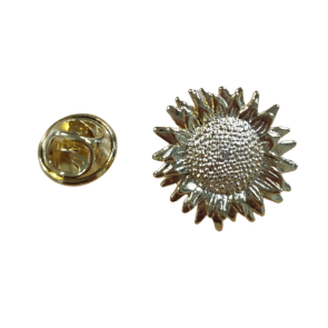 Pin de Solapa Girasol Golden 15mm