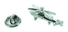 Pin de Solapa Helicóptero Plateado