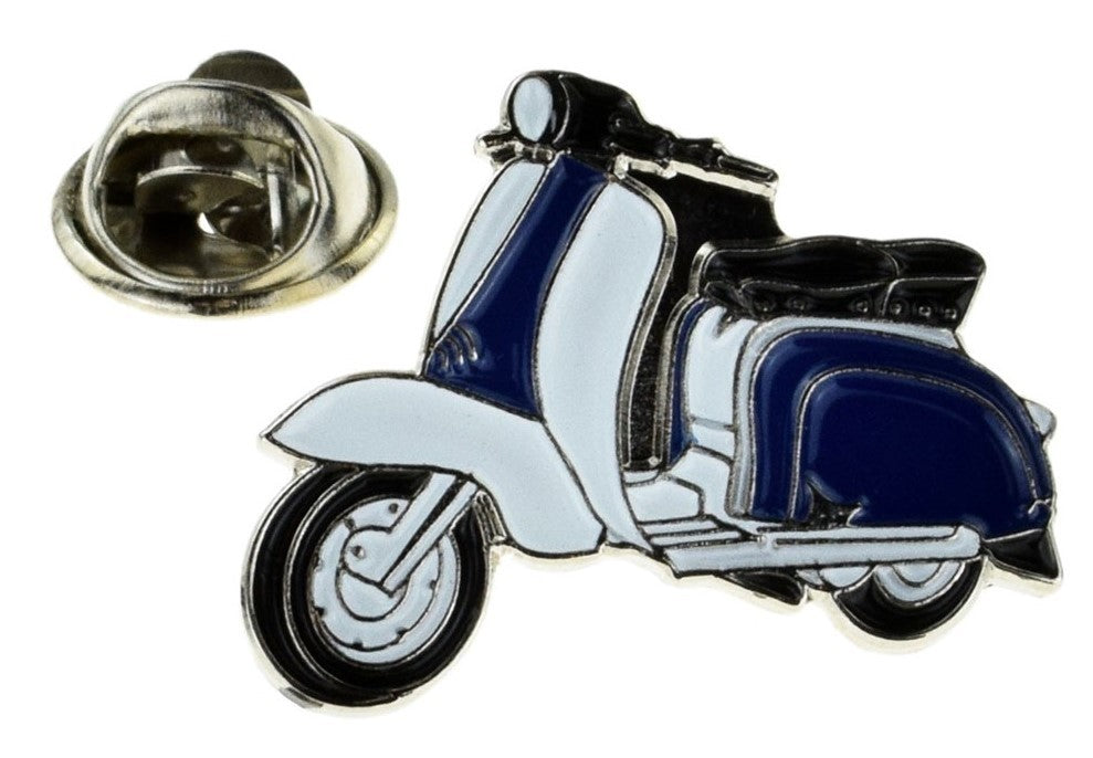 Pin de Solapa Lambretta Azul y Blanco