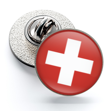 Pin de Solapa Magglass Bandera Suiza Switzerland