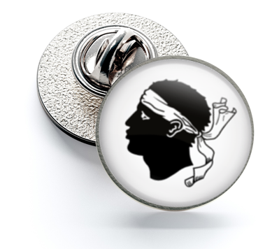 Pin de Solapa Magglass Banderas Regiones Francia Corsica