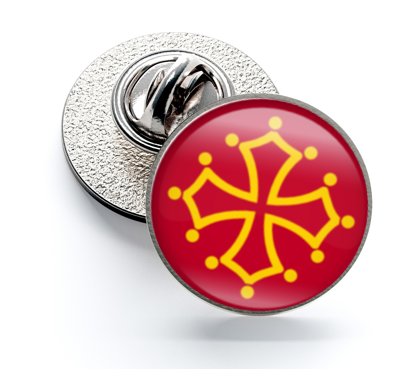 Pin de Solapa Magglass Banderas Regiones Francia Languedoc