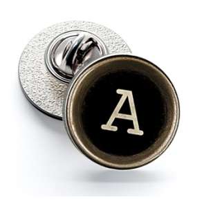 Pin de Solapa Magglass Botón de Maquina de Escribir Letra Letter A 16mm