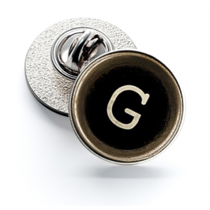 Pin de Solapa Magglass Botón de Maquina de Escribir Letra Letter G 16mm