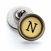 Pin de Solapa Magglass Boton de Maquina de Escribir Letra Letter N Mod 2 16mm