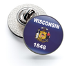 Pin de Solapa Magglass Estado Wisconsin 16mm
