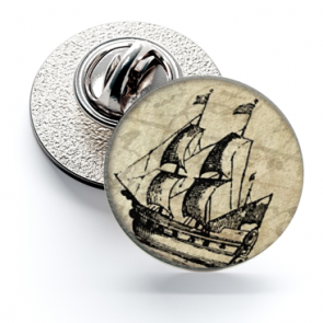 Pin de Solapa Magglass Grabados Barcos Nº6 16mm