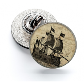Pin de Solapa Magglass Grabados Barcos Nº7 16mm