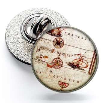 Pin de Solapa Magglass Rosa de los Vientos y Navegación Nº15 16mm
