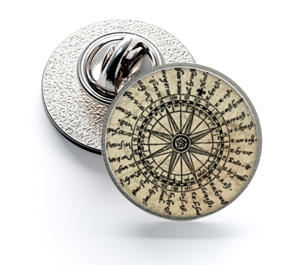 Pin de Solapa Magglass Rosa de los Vientos y Navegación Nº1 16mm