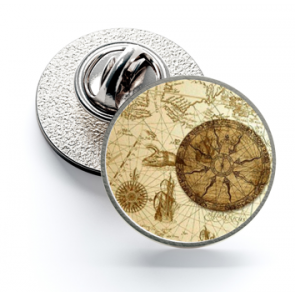 Pin de Solapa Magglass Rosa de los Vientos y Navegación Nº22 16mm