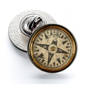 Pin de Solapa Magglass Rosa de los Vientos y Navegación Nº24 16mm