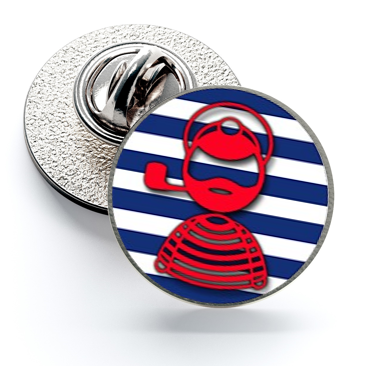 Pin de Solapa Magglass Capitan Nautico Nº15 16mm
