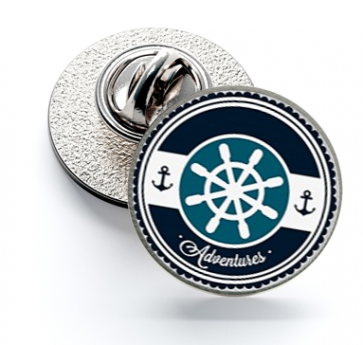 Pin de Solapa Magglass Timon Nautico Nº19 16mm