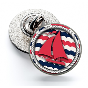 Pin de Solapa Magglass Barco de Vela Nautico Nº1 16mm