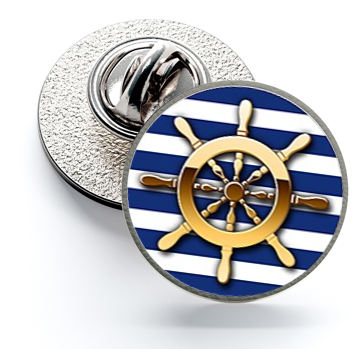 Pin de Solapa Magglass Timon Nautico Nº21 16mm