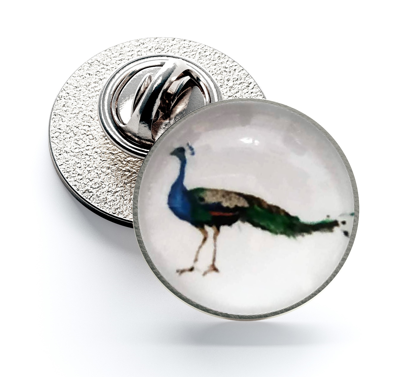 Pin de Solapa Magglass Pavo Real Izquierda