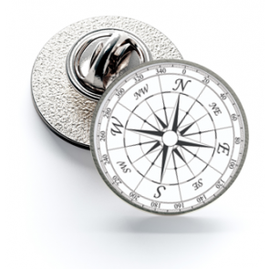 Pin de Solapa Magglass Rosa de los Vientos 16mm