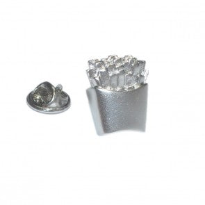 Pin de Solapa Patatas Fritas 3D Plateadas