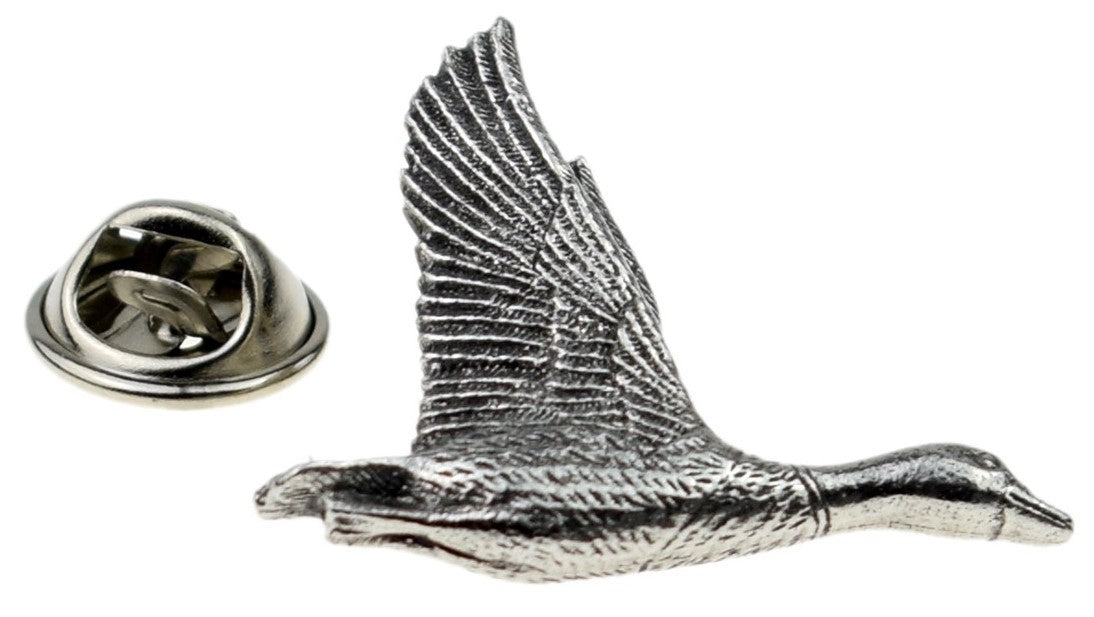 Pin de Solapa Pato Plateado