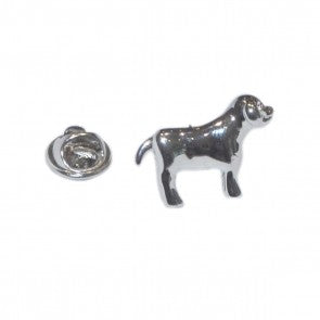 Pin de Solapa Perro 3D Plateado