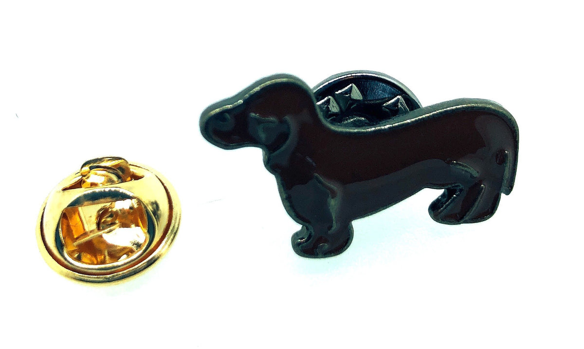 Pin de Solapa Perro Salchicha 25x15mm