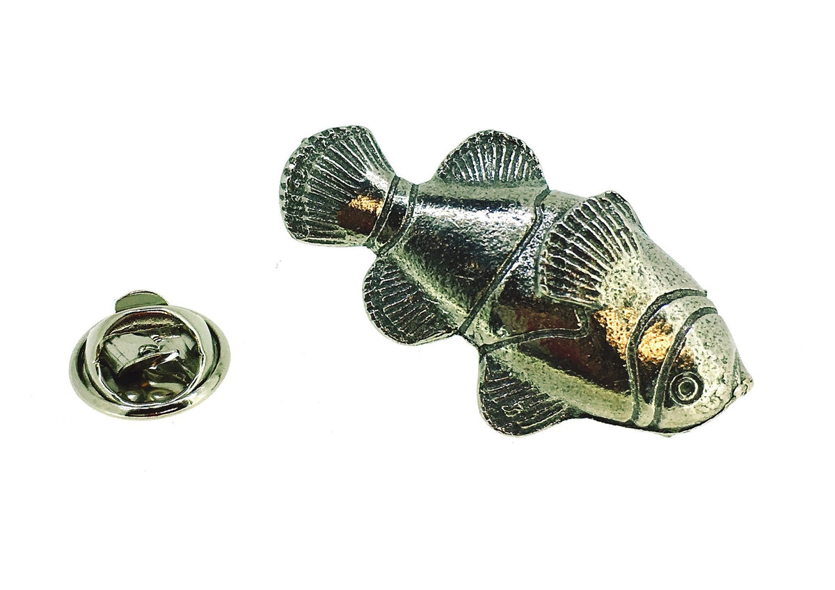 Pin de Solapa Pez Tropical Acero