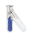 Pin de Solapa Probetas Blanco y Cristales Azules 25 mm