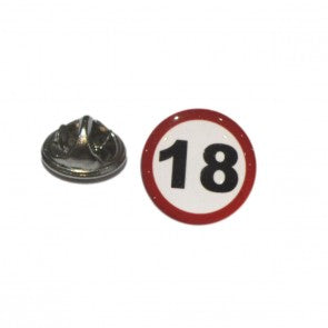 Pin de Solapa Señal de Dieciocho KM
