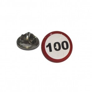 Pin de Solapa Señal de Limite de Velocidad 100KM