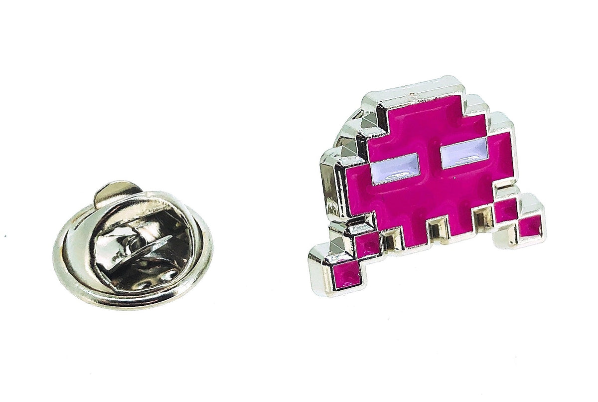 Pin de Solapa Space Invaders 8 bits Fucsia
