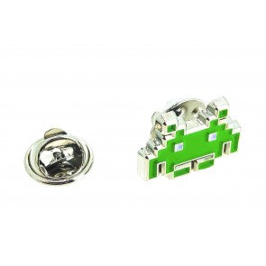 Pin de Solapa Space Invaders 8 bits Green