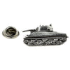 Pin de Solapa Tanque Sherman Plateado